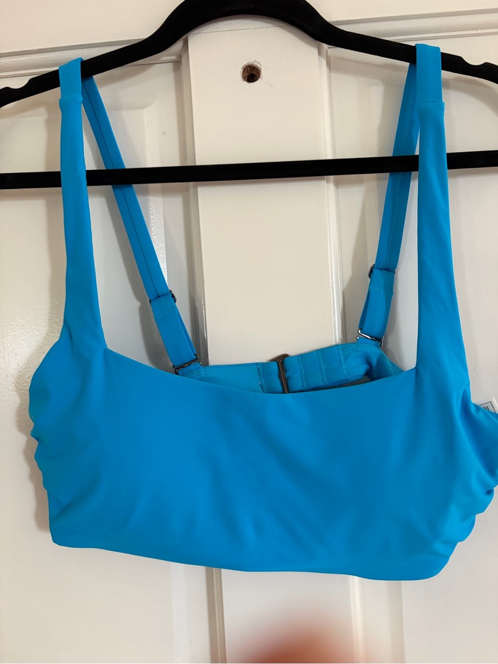 Athleta underwire Bright Turquoise Blue Bikini Top NWOT